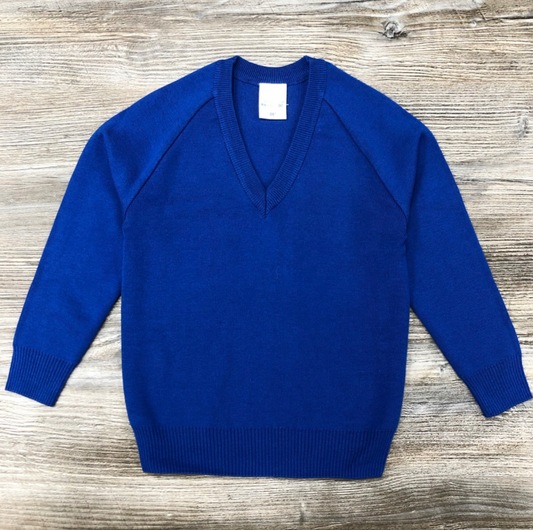 Royal V-neck School Jumper