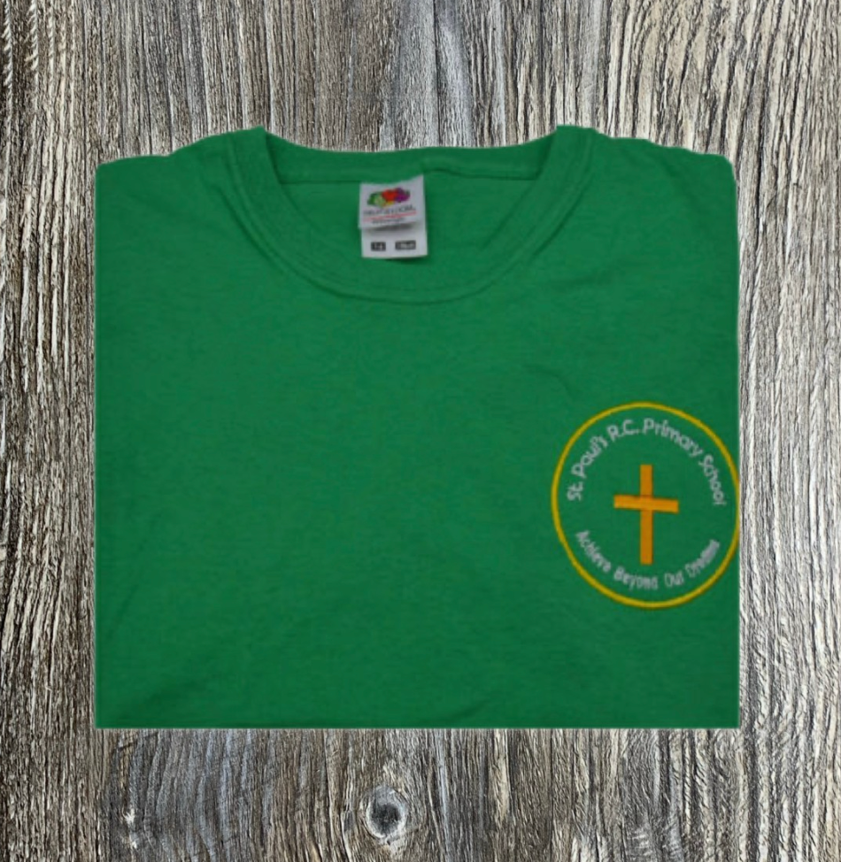 St Paul's RC Primary School, Feniscowles PE T-shirts