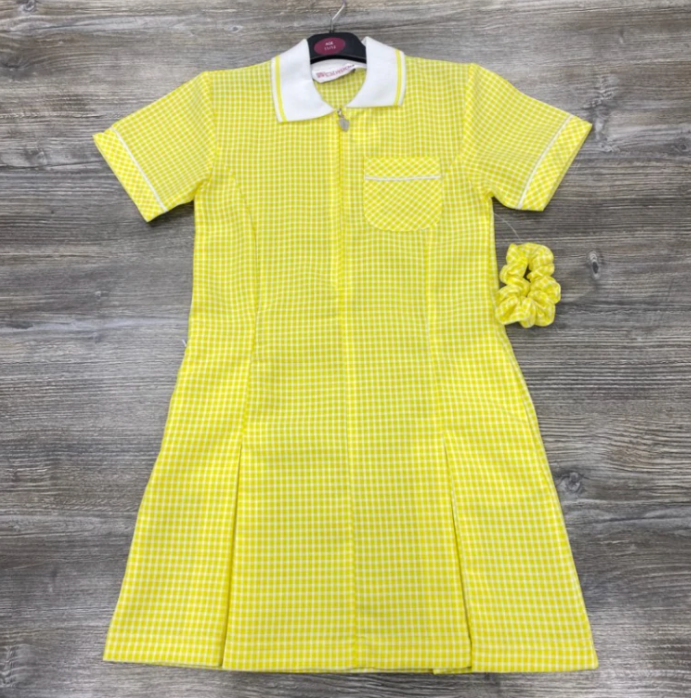 Yellow Gingham Check Summer Dresses