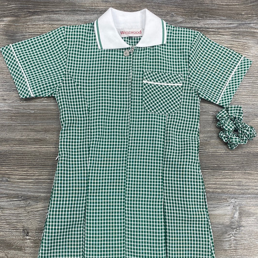 Green Gingham summer dress